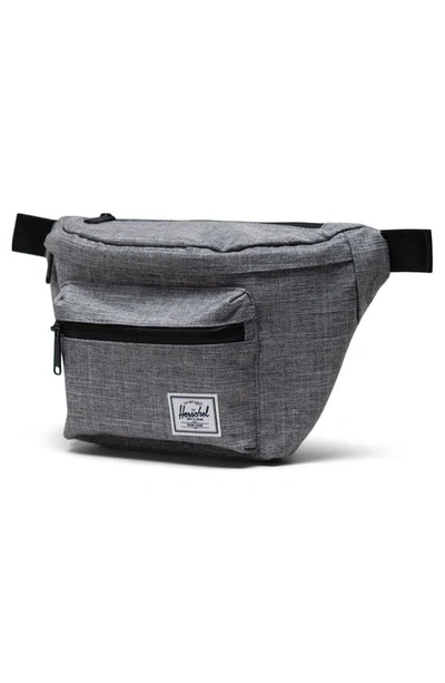 Herschel Supply Co Pop Quiz Belt Bag In Raven Crosshatch