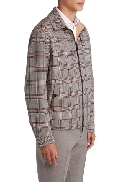Shop Hugo Boss Coverse Glen Plaid Jacket In Medium Beige