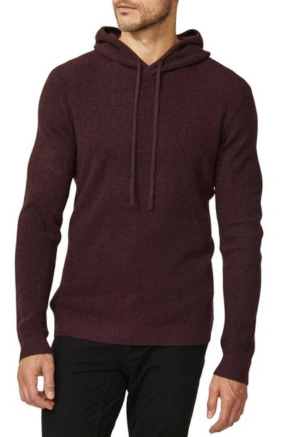 Shop Good Man Brand Waffle Knit Merino Wool Hoodie In Fig