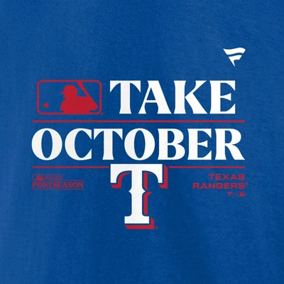 Shop Fanatics Branded  Royal Texas Rangers 2023 Postseason Locker Room T-shirt