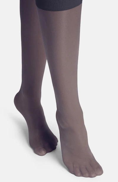 Shop Wolford Satin Touch Knee High Socks In Admiral