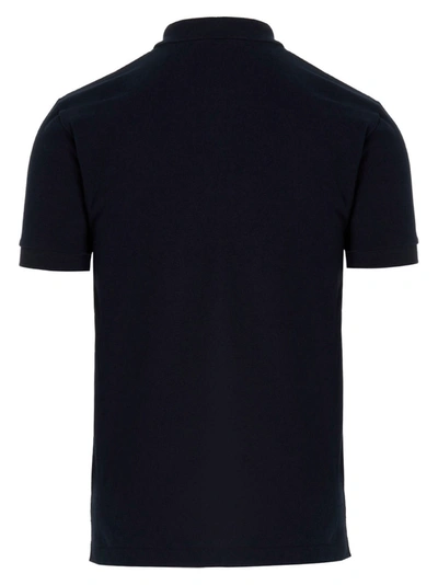 Shop Comme Des Garçons Play Logo Patch  Shirt Polo Blue
