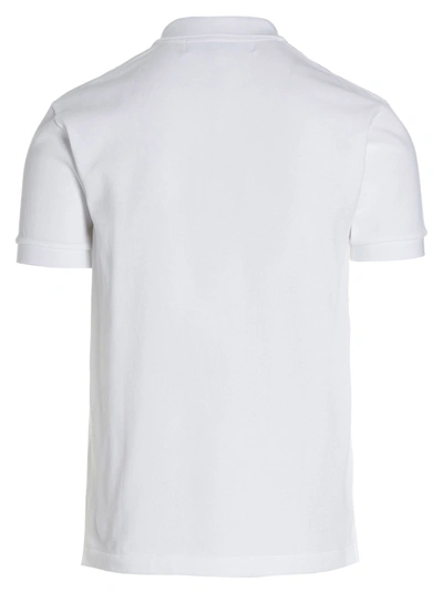 Shop Comme Des Garçons Play Logo Patch  Shirt Polo White