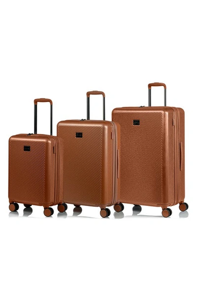 Champs Iconic Ii 3-piece Luggage Set In Rose Gold