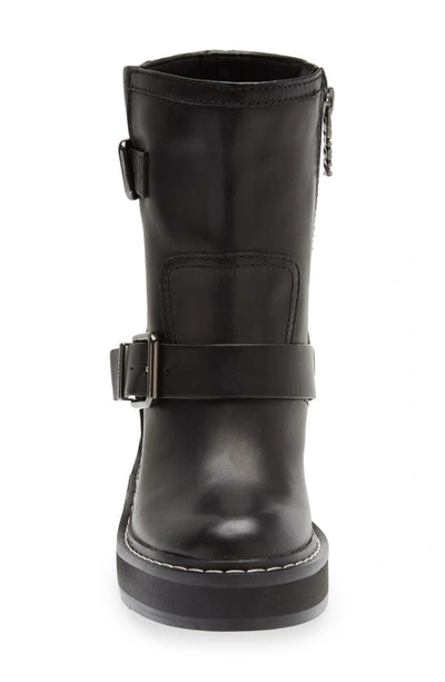 Dkny Daray Buckle Block Heel Bootie In Black