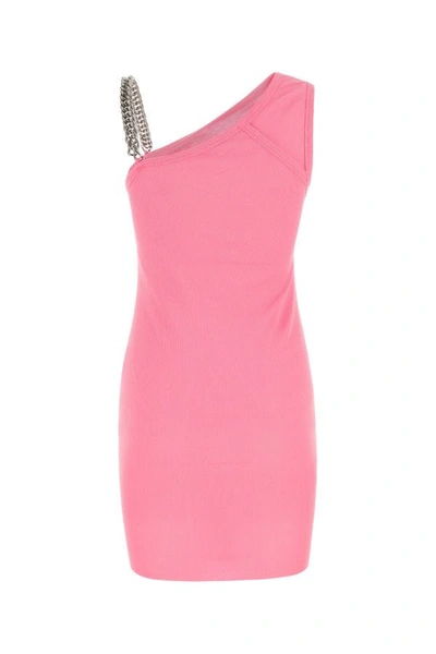 Shop Alyx Woman Pink Cotton Mini Dress