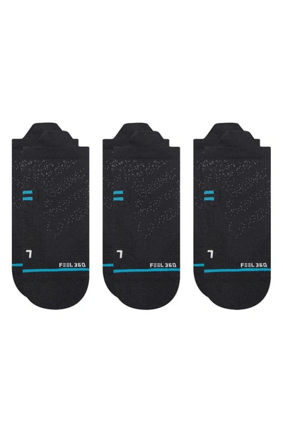 Shop Stance Athletic 3-pack Tab Socks In Black