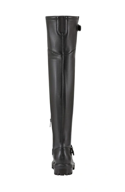 Shop Marc Fisher Ganven Lug Sole Over The Knee Boot In Black 002