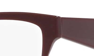 Shop Dolce & Gabbana 54mm Rectangular Optical Glasses In Bordeaux