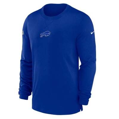 Shop Nike Royal Buffalo Bills 2023 Sideline Performance Long Sleeve T-shirt