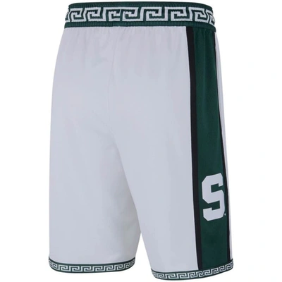 Shop Nike White Michigan State Spartans Limited Retro Basketball Shorts