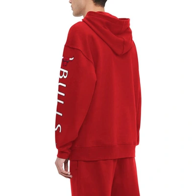 Shop Tommy Jeans Red Chicago Bulls Kenny Pullover Hoodie