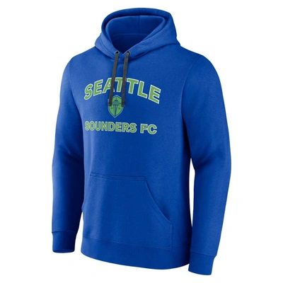 Shop Fanatics Branded Blue Seattle Sounders Fc Heart & Soul Pullover Hoodie