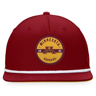 Shop Top Of The World Maroon Minnesota Golden Gophers Bank Hat
