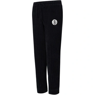 Shop College Concepts Black Brooklyn Nets Linger Pants