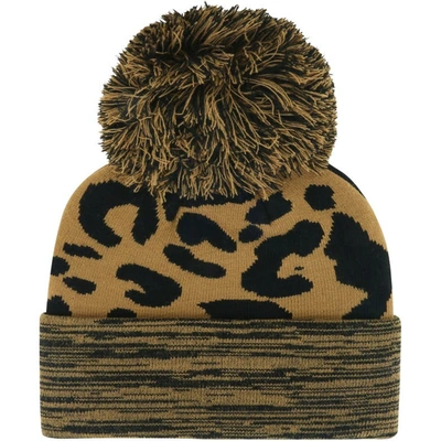 Shop 47 '  Brown Cal Bears Rosette Cuffed Knit Hat With Pom