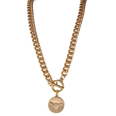Shop Shelby & Grace Texas Longhorns Ramsey Gold Necklace