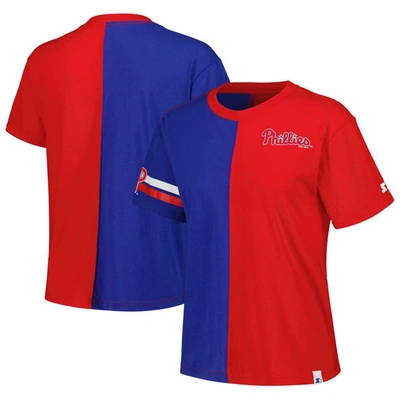 Shop Starter Red/royal Philadelphia Phillies Power Move T-shirt