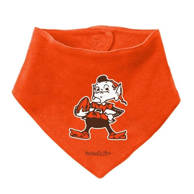Shop Mitchell & Ness Newborn & Infant  Orange/brown Cleveland Browns Throwback Big Score Bodysuit, Bib & B
