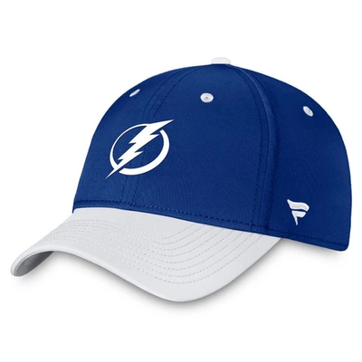 Shop Fanatics Branded  Blue/white Tampa Bay Lightning Authentic Pro Rink Two-tone Flex Hat