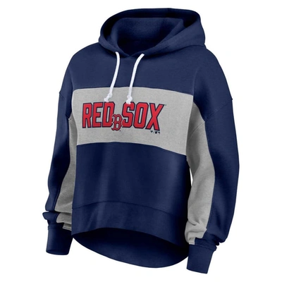 Profile Navy Boston Red Sox Plus Size Pullover Hoodie In Navy