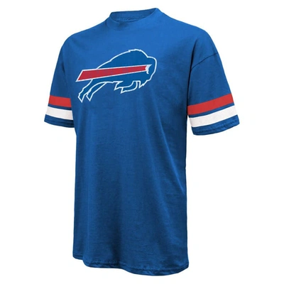Shop Majestic Threads Josh Allen Royal Buffalo Bills Name & Number Oversize Fit T-shirt