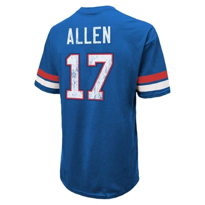 Shop Majestic Threads Josh Allen Royal Buffalo Bills Name & Number Oversize Fit T-shirt