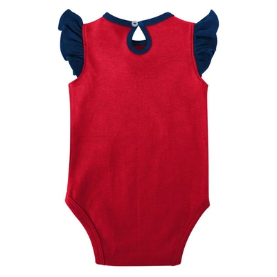 Shop Outerstuff Girls Newborn & Infant Navy/red New England Patriots Spread The Love 2-pack Bodysuit Set
