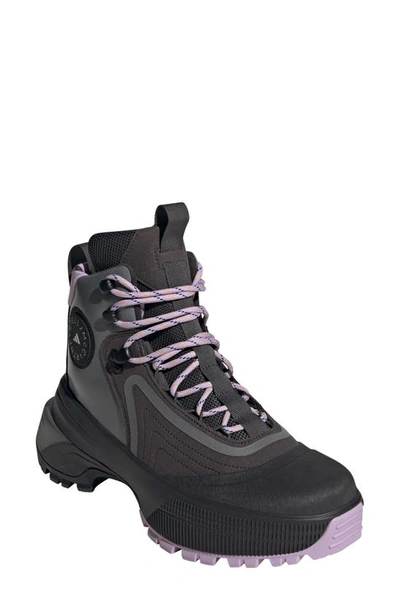 Shop Adidas By Stella Mccartney Terrex Insulated Hiking Boot In Utility Black/purple/grey