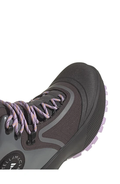 Shop Adidas By Stella Mccartney Terrex Insulated Hiking Boot In Utility Black/purple/grey