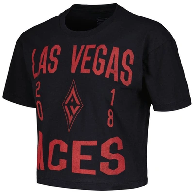 Shop Stadium Essentials Black Las Vegas Aces City Year Cropped T-shirt