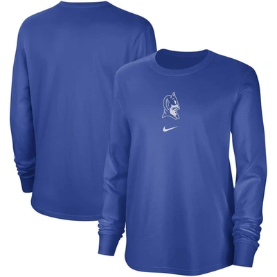 Shop Nike Royal Duke Blue Devils Vintage Long Sleeve T-shirt
