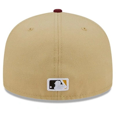 Shop New Era Vegas Gold/cardinal Chicago White Sox 59fifty Fitted Hat