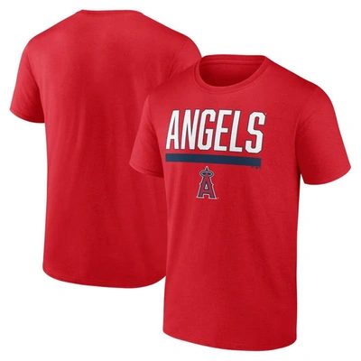 Shop Fanatics Branded Red Los Angeles Angels Power Hit T-shirt