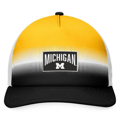 Shop Top Of The World Navy/maize Michigan Wolverines Daybreak Foam Trucker Adjustable Hat
