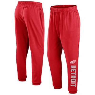 Shop Fanatics Branded Red Detroit Red Wings Chop Block Fleece Sweatpants