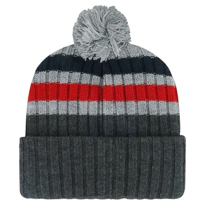 Shop 47 ' Gray Los Angeles Angels Stack Cuffed Knit Hat With Pom