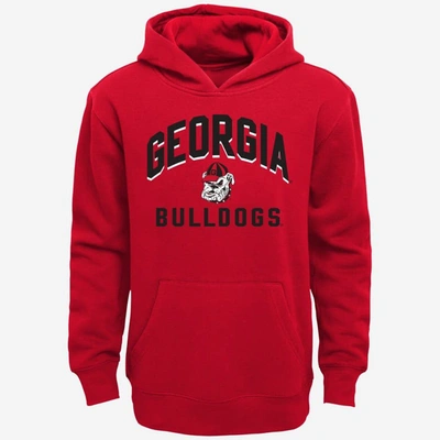 Shop Outerstuff Infant Red/gray Georgia Bulldogs Play-by-play Pullover Fleece Hoodie & Pants Set