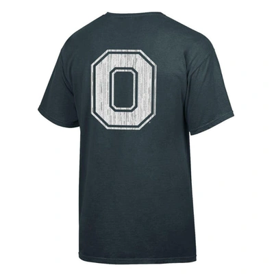 Shop Comfort Wash Charcoal Ohio State Buckeyes Vintage Arch 2-hit T-shirt