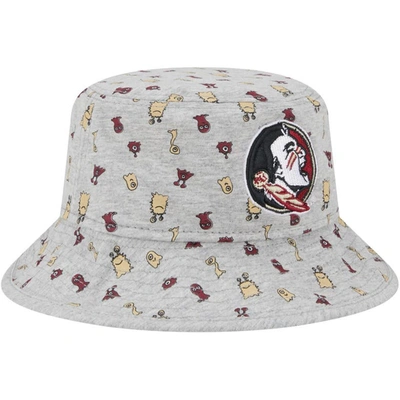 Shop New Era Toddler   Heather Gray Florida State Seminoles Critter Bucket Hat