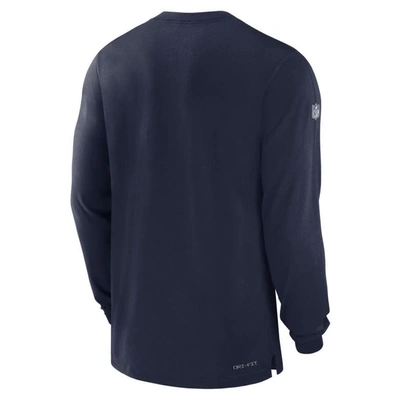 Shop Nike Navy New England Patriots 2023 Sideline Performance Long Sleeve T-shirt