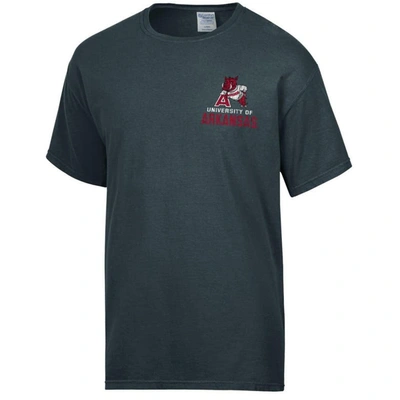 Shop Comfort Wash Charcoal Arkansas Razorbacks Vintage Logo T-shirt