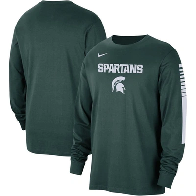 Shop Nike Green Michigan State Spartans Slam Dunk Long Sleeve T-shirt
