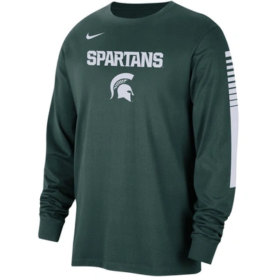 Shop Nike Green Michigan State Spartans Slam Dunk Long Sleeve T-shirt