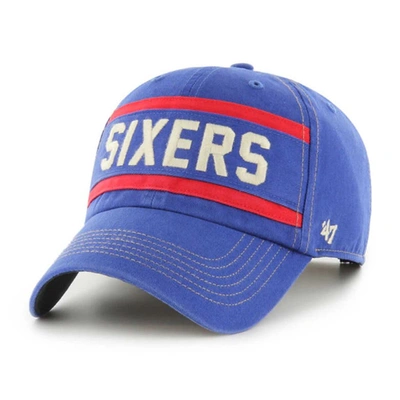 Shop 47 ' Royal Philadelphia 76ers Quick Snap Clean Up Adjustable Hat