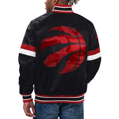 Shop Starter Black Toronto Raptors Home Game Satin Full-snap Varsity Jacket