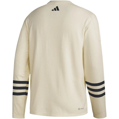 Shop Adidas Originals Adidas Cream Philadelphia Flyers Aeroready Pullover Sweater