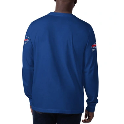 Shop Starter Royal Buffalo Bills Clutch Hit Long Sleeve T-shirt