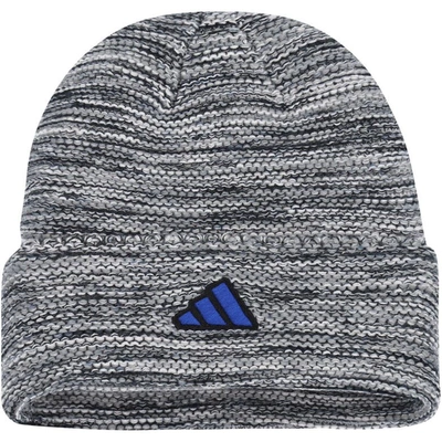 Shop Adidas Originals Adidas  Black/white St. Louis Blues Marled Cuffed Knit Hat