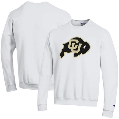 Shop Champion White Colorado Buffaloes Primary Logo Pullover Sweatshirt